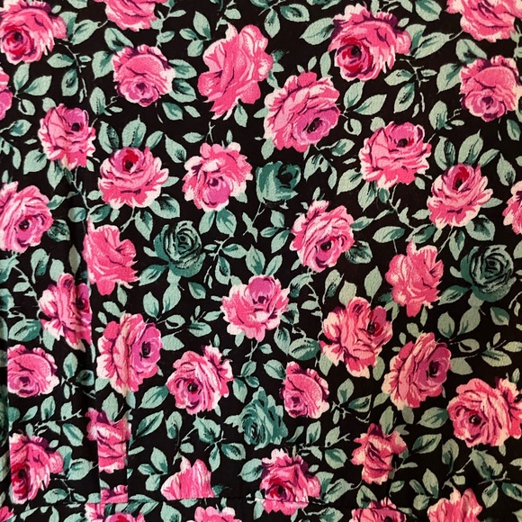 Zara Pink Rose Floral Long Sleeve Mini Dress - Size S - Picture 5 of 5